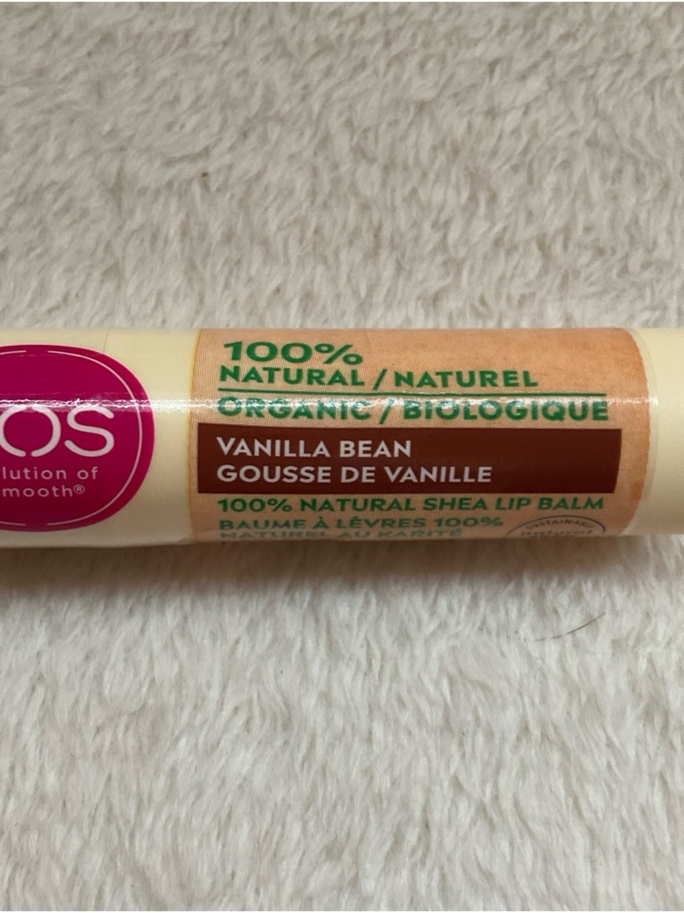eos Vanilla Bean Lip Balm - Cream, Brown